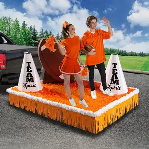 Orange Team Spirit Parade Float Decorating Kit - 11 Pc.