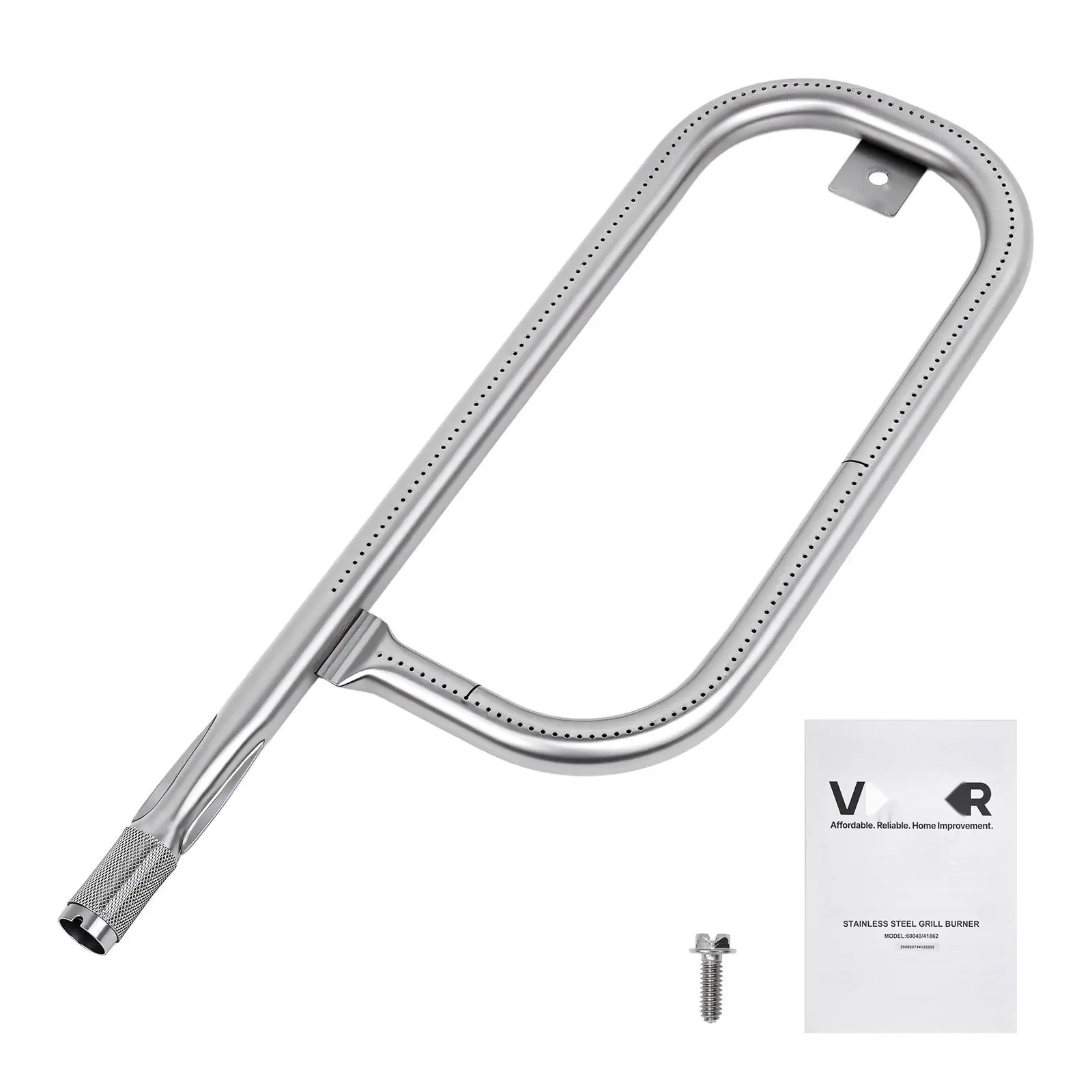 Stainless Steel Tube Burner Replacement For Weber Q100 Q120 Q1000 Q1200 Baby Q Grills - Premium Gas Grill Burner Tube For Barbecue, Outdoor Cooking, Weber Q Series Compatible, Durable Stainless Steel Performance