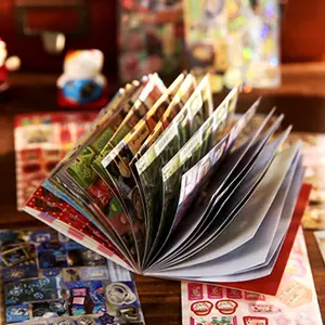 Paper Mr Vintage Cut Film Sticker Book Millennium Dream Diary, Japanese Style Dessert Hand Account Decoration Scrapbook Materials Art Stickers