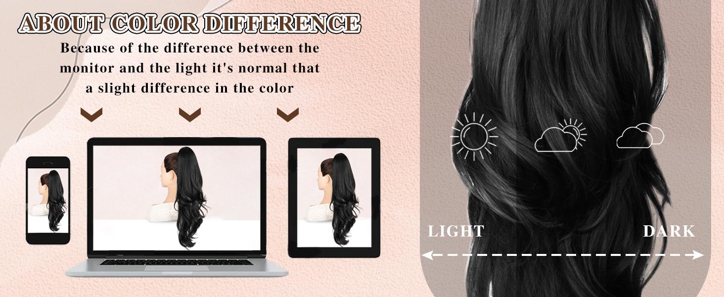 【Flash Sale】HMD 20/26 Inch Drawstring Ponytail Extension Long Wavy Layered Hair Extensions Synthetic Clip in Ponytail Hairpiece for Women fluffy hairpiece Ponytailwig Hairextensions