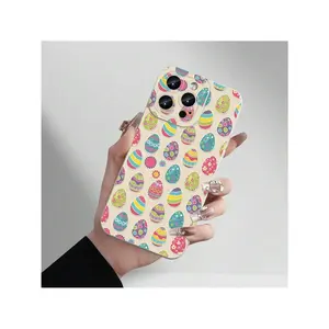 This Stylish And Chic Easter Egg-Themed Soft Phone Case For Various  Models Is A Delightful Choice For Holiday Or Birthday Presents.Suitable For  17 Air