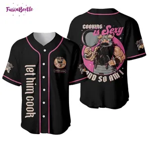 Senshi Let Him Cook Baseball Jersey Shirt, Summer Baseball Jersey Shirt, Trend Baseball Jersey Shirt, Baseball Jersey Tee