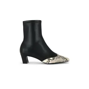 Steve Madden Jeter-A Boot in Black & Snake
