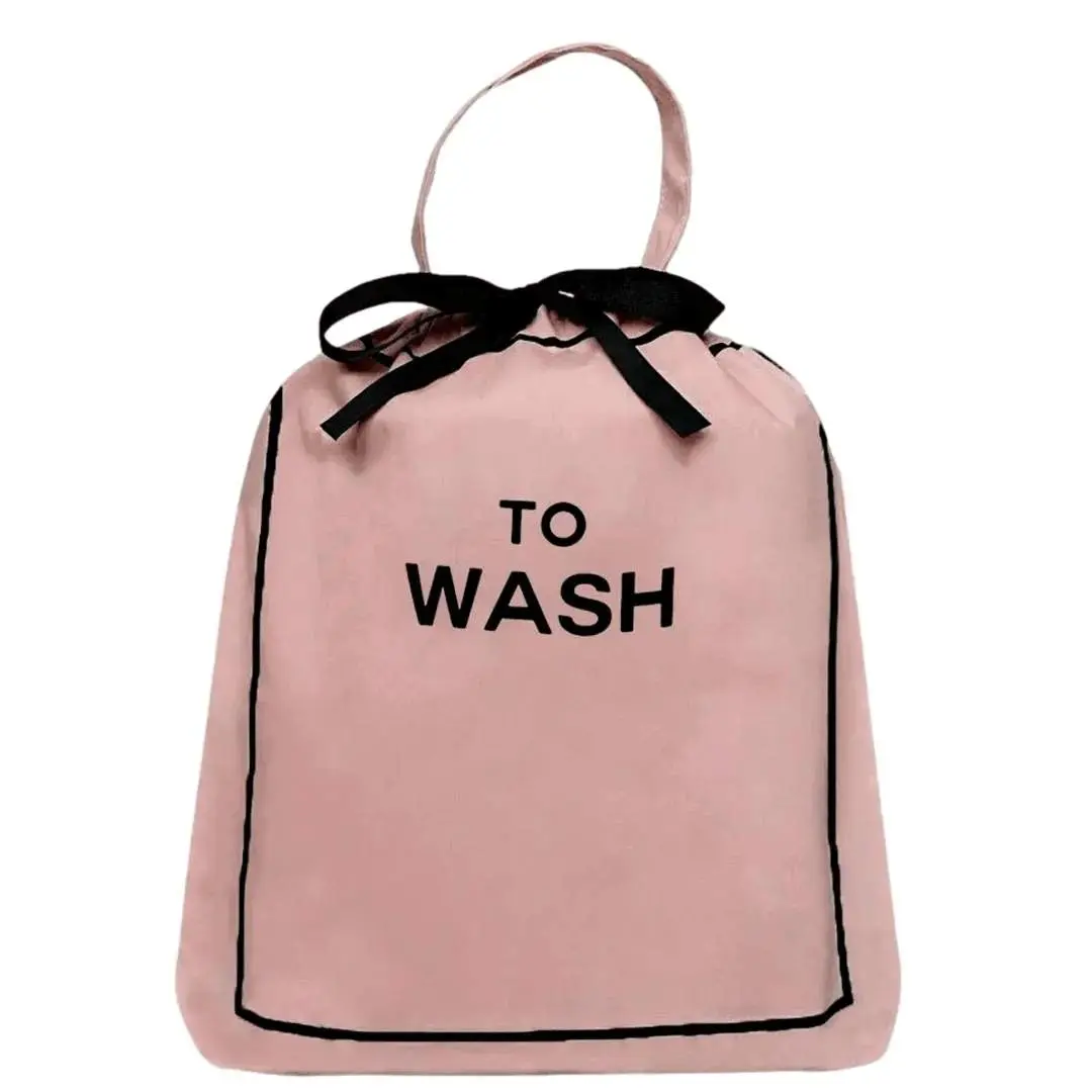 To Wash Laundry Bag – Pink/Blush