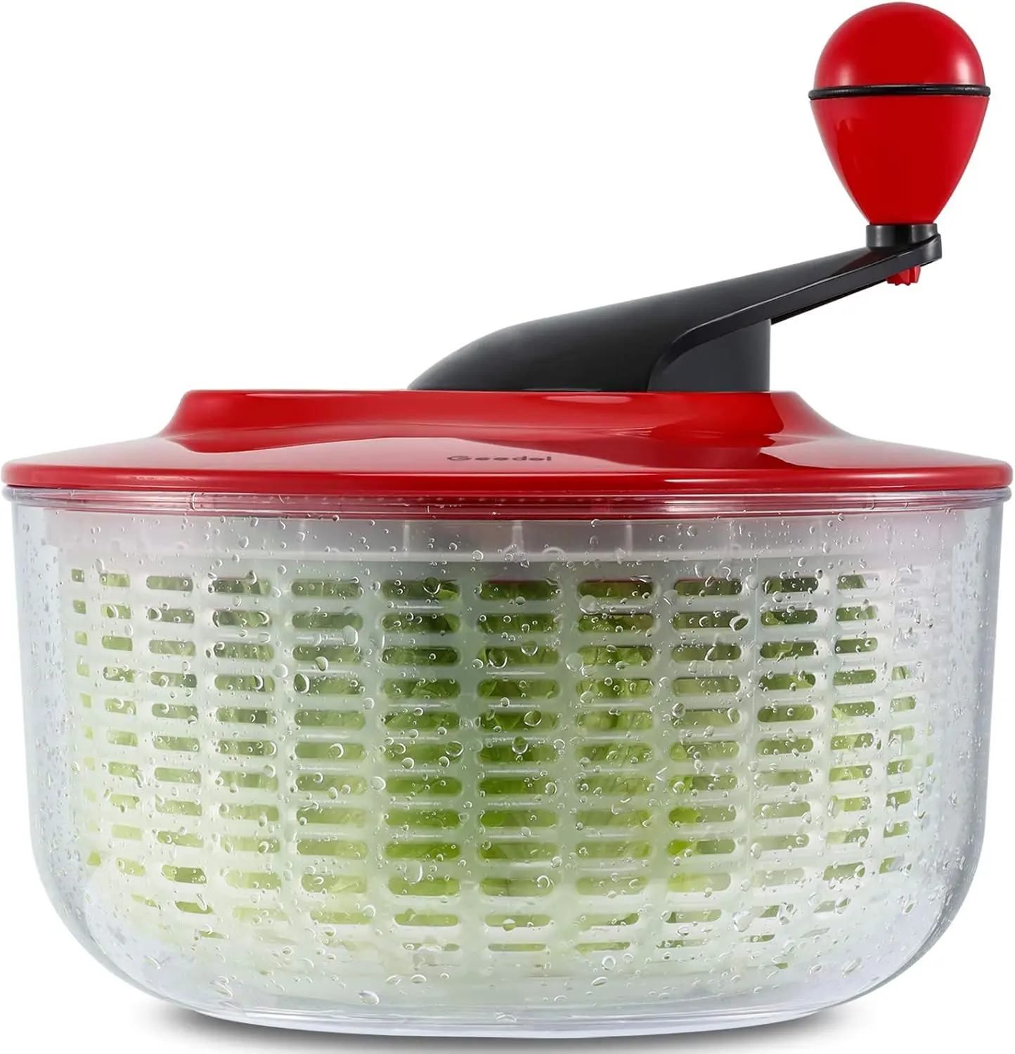BPA-Free Large Salad Spinner - 5L (4.5 qt) Capacity, Easy-to-Clean Lettuce Spinner with Bowl, Dishwasher-Safe Vegetable Washer Dryer for Fruits & Vegetables