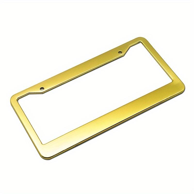 US Standard Aluminum Alloy Black American American Car License Plate Frame Cross-border License Plate Frame Car Modification To Adapt To UV Craft
