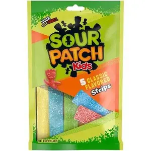 Sour Patch Kids Strips Candy - Sour Fruity Snack Strips, Single Count