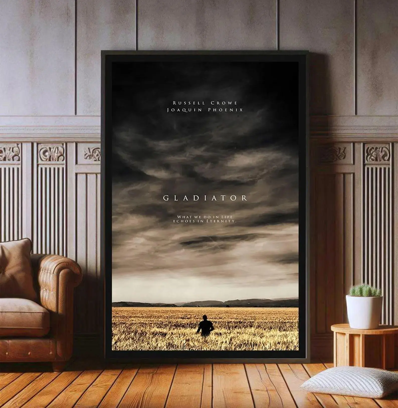 Gladiator Inspired Film Poster High Quality Canvas Print Popular Wall Aesthetic Decor