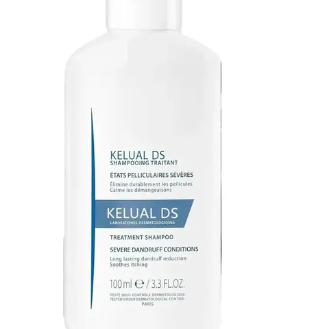 KELUAL DS Anti-Dandruff Haircare Shampoo - Severe Dandruff Treatment, Daily Use for Youth, Long-Lasting Relief, 3.3 Fl Oz Single Item Cleanser