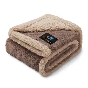 Luciphia Waterproof Pet Blanket Liquid Pee Proof Dog Blankets for Sofa Bed Couch Reversible Sherpa Fleece Furniture Protector Cover for Small Medium Large Dogs Cats
