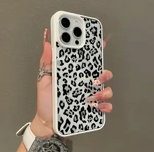 Premium Magnetic Case foriPhone11/12/13/14/15/16/promax Black leopardprint cased MagSafe Ready, Anti-Fal,Springtok,and Ultra-Thin Design| Perfect forEveryday Use Screen Protector AestheticResistance Smartphone Shockproof Protection Cover Cellphone