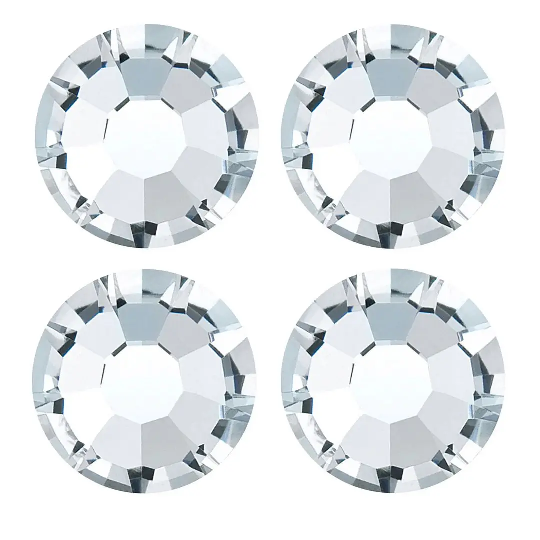 100pcs Genuine Preciosa MAXIMA Chaton Rose Round Flat Back Crystal Rhinestone, Foil Back, Crystal Clear, SS12, 3-3.2mm, Prm-S121