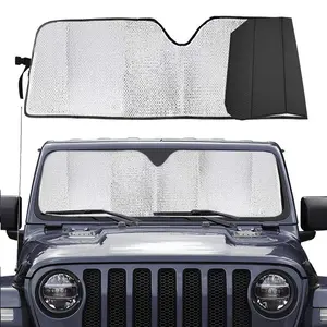 Big Ant Windshield Sun Shade,Car Sunshade for Rubicon Sahara TJ JK JKU 2 & 4 Door-Blocks UV Rays Sun Visor Shield,Front Window Sun Shade Keeps Vehicle Cool