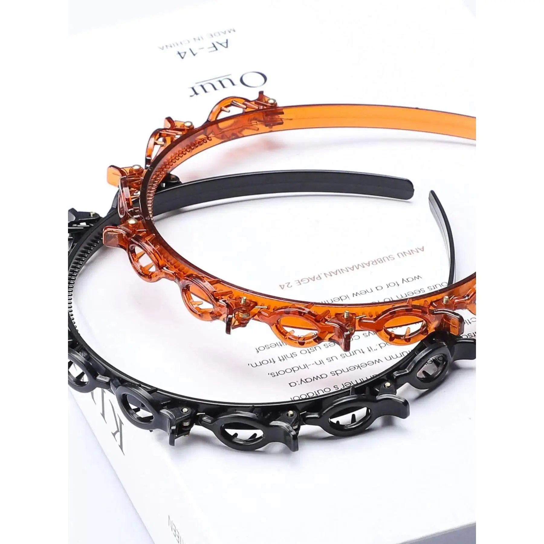 2PCS Non-Slip Tooth Hair Hoop Headbands for Women, Minimalist Thin Hair Bands with Anti-Slip Teeth Grip, Comfortable Headwear for Daily Makeup, Sports, Washing Face, Yoga, Travel, Hair Styling Accessories