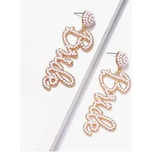 Bride Earrings, Beaded Earrings, Wedding Earrings