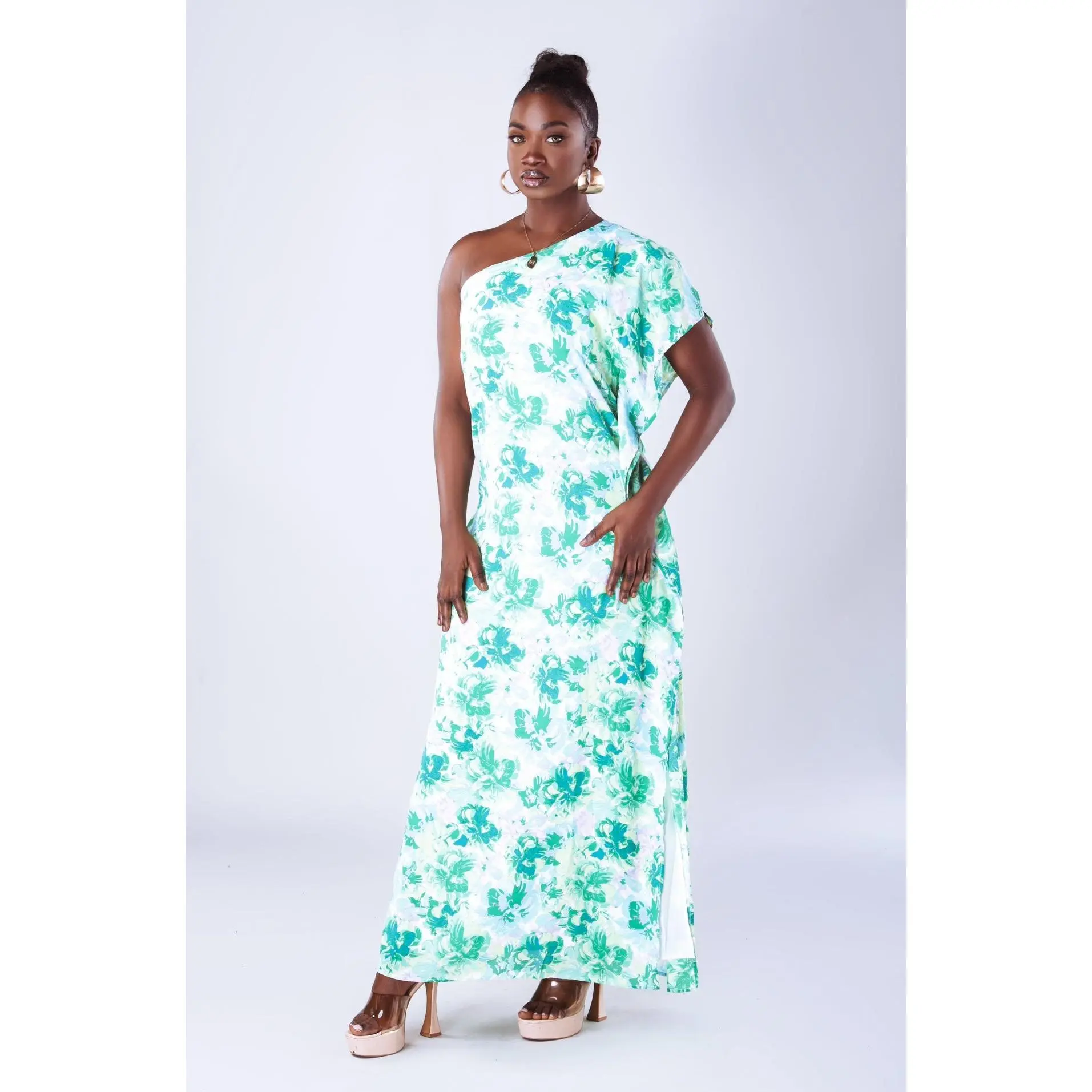 Ebony Green Maxi Dress
