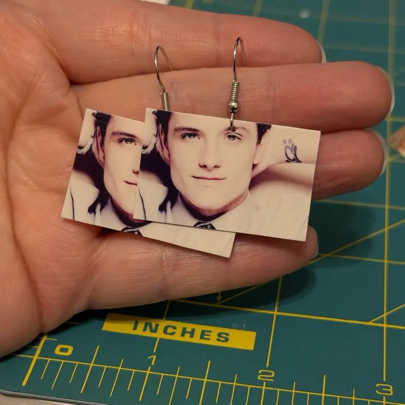 Josh Hutcherson Whistle Meme earrings