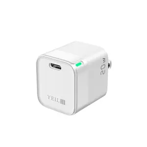 YEIL 20 Watt GaN USB-C Fast Charger for Smartphones and Electronic Devices. Charging Plug Cellphone Mobile Tablets