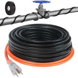 50FT Heat Tape for Water Pipes,-40?F Anti-Freeze De-Icing Heating Tape, Pipe Insulation Heating  for Insulation/Roof Snow Removal, Gutter Heating , Heated Water Hose 120V 5W/ft