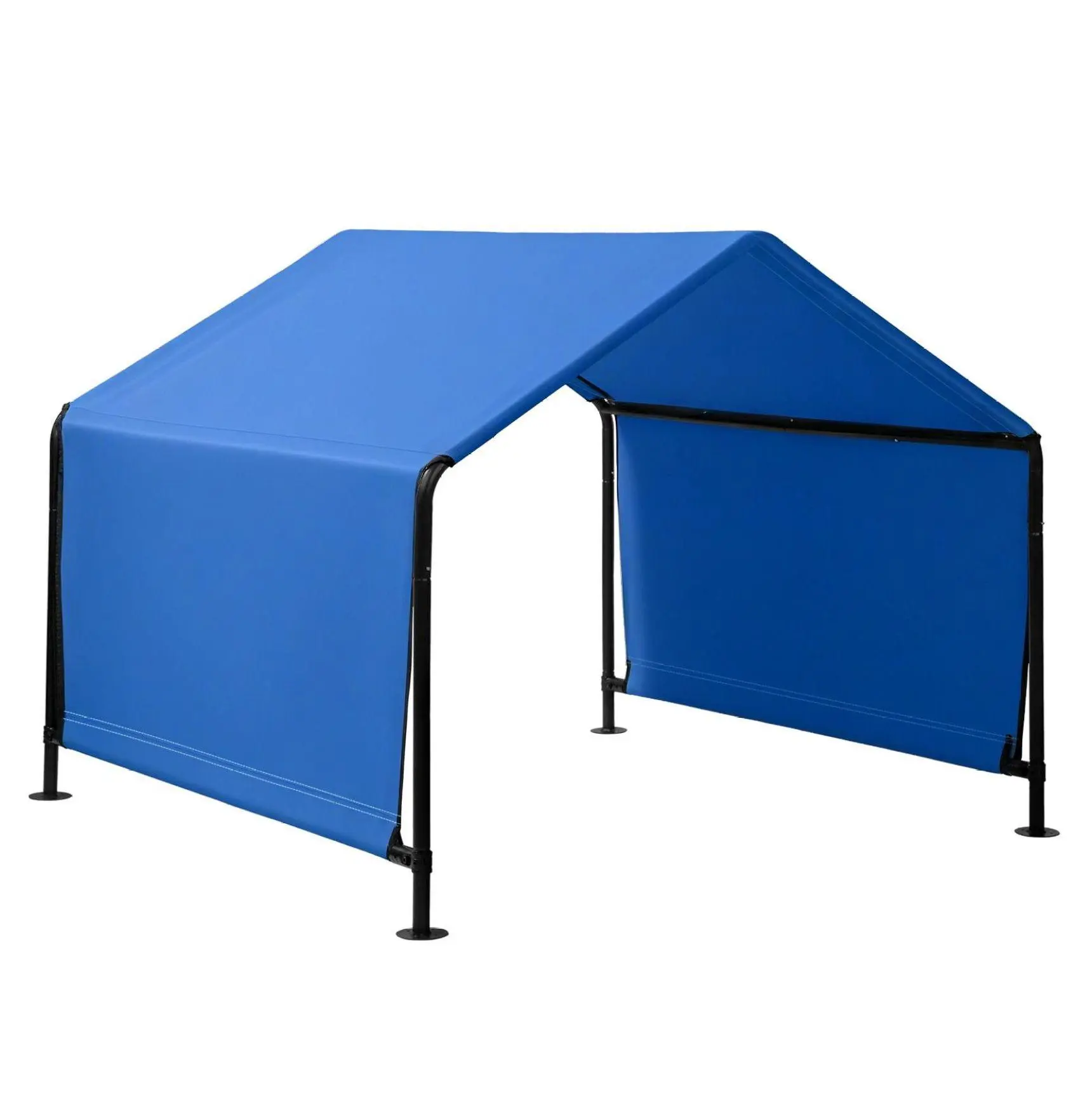 Pet Tent 4x4x3.3FT - Waterproof Dog Cat Tent - Iron Pipe Frame - Blue PVC Coated Polyester - Indoor Outdoor Pet Shelter default title