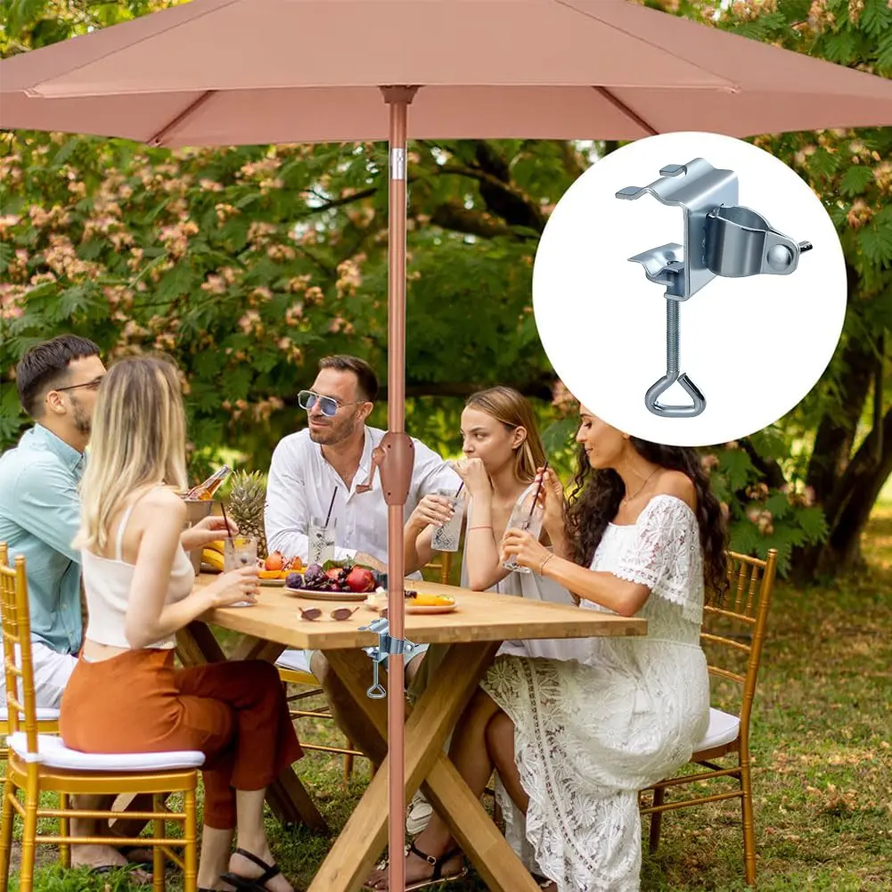 Outdoor Umbrella Holder, Steel Stand for Sunshade, Easy to Use, Portable, Ideal for Picnics, Camping, Parks, Benches, Decks