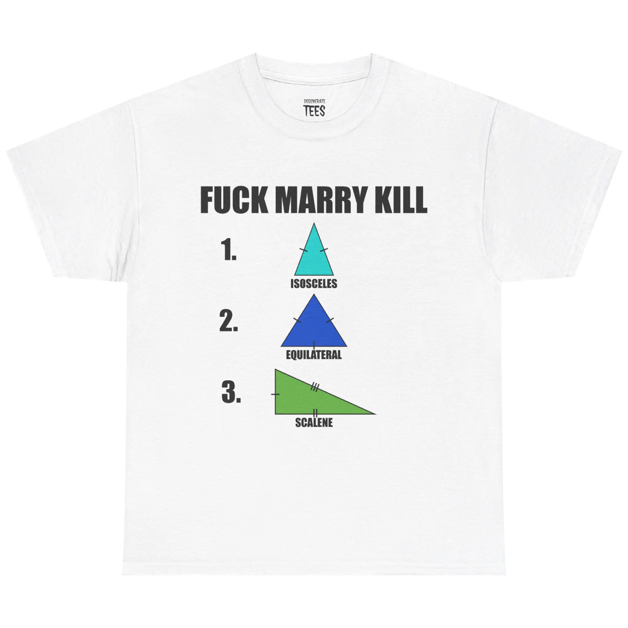 FMK Triangles Shirt – Funny Math Meme Tee
