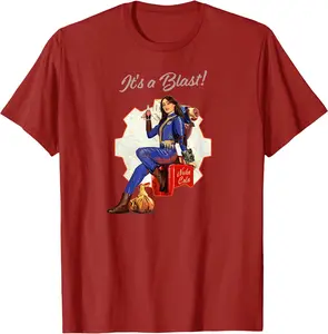 Fallout Video Game Retro Nuka Cola Ad It's A Blast T-shirts