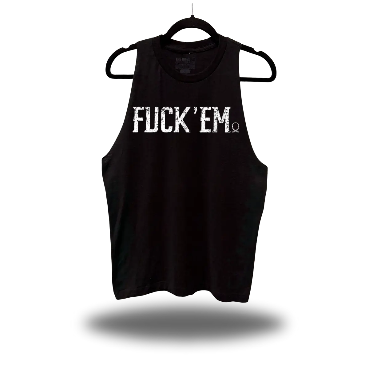 LET 'EM HATE BLACK STRINGER TANK TOP