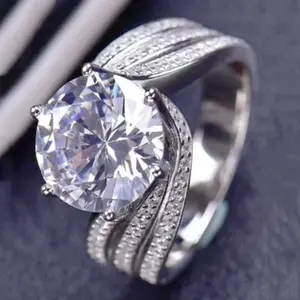 Eternal Love Ring 5 Carat Simulated Moissanite for Women  Twisted Band Ring Super Sparkly Crisscut High Fire Eternity Stackable Jewelry Gift for Her