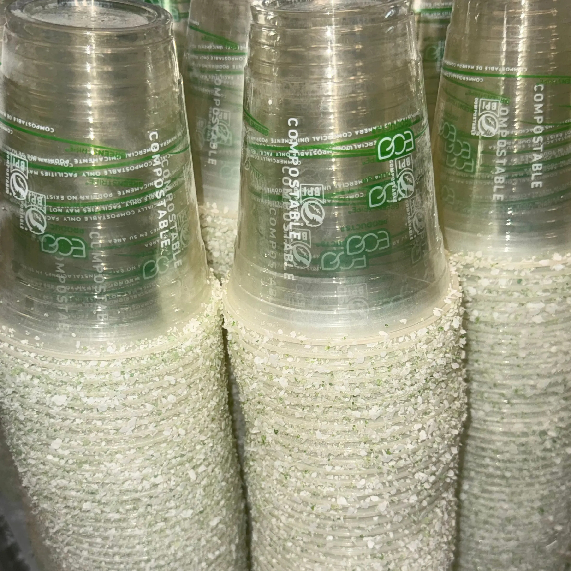 Eco-Friendly – Biodegradable and compostable Pre-Rimmed Cups 12oz 16oz 24oz 32oz