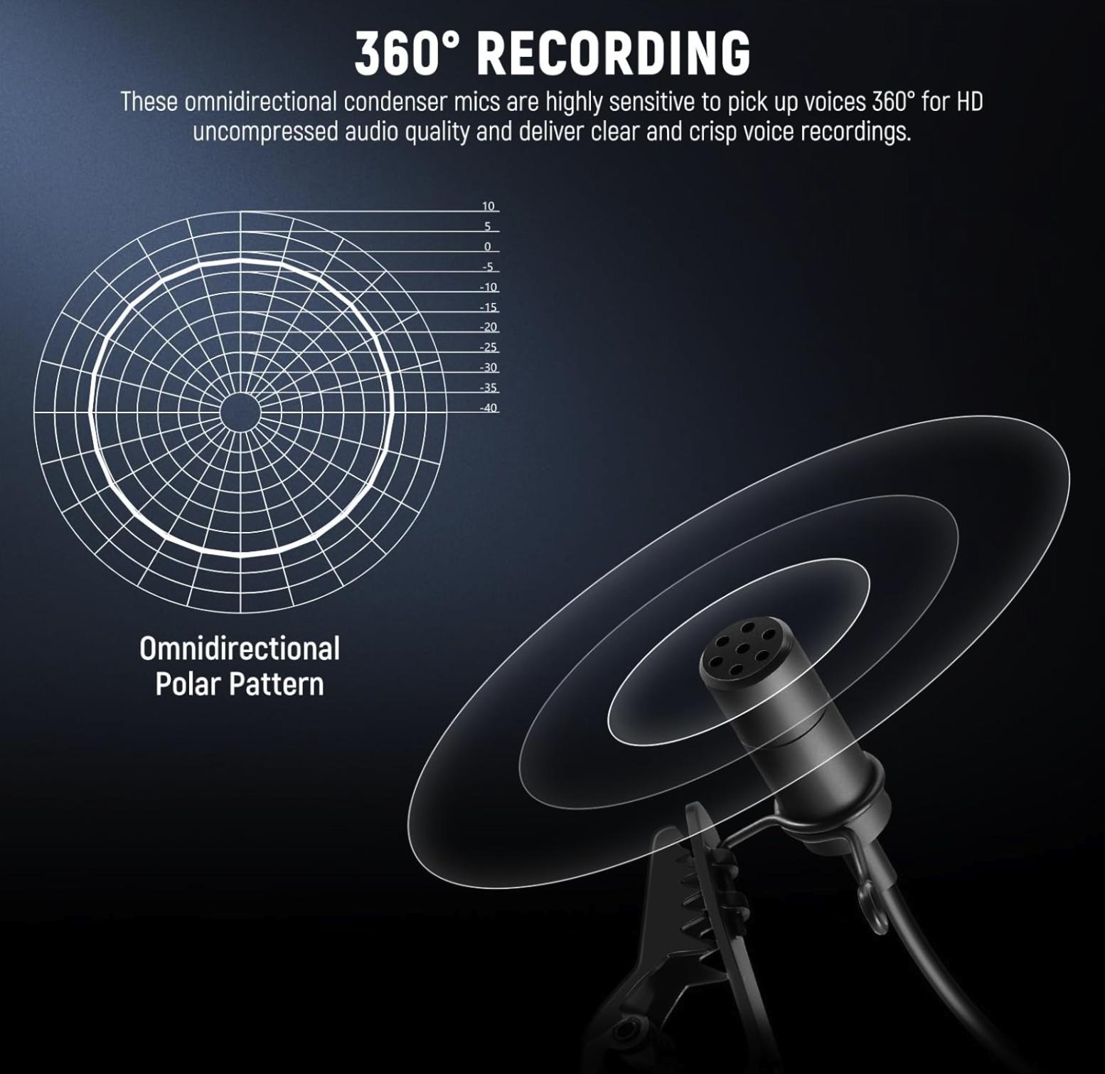 Black Plastic 3.5mm Wired Lavalier Microphone Speech Teaching Sound Amplifier Mic for Phone PC，Wireless Microphones and Systems，Wireless Lavalier Microphones