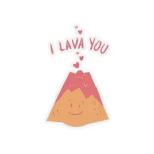 "I Lava You " Kiss-Cut Stickers