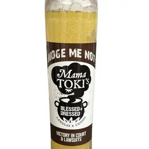 Mama Toki’s Judge Me Not Candle – Dressed for Court Cases, Lawsuits & Legal Protection | Add to Cart Now ️ Spiritual Justice Tool for Victory & Favorable Outcomes
