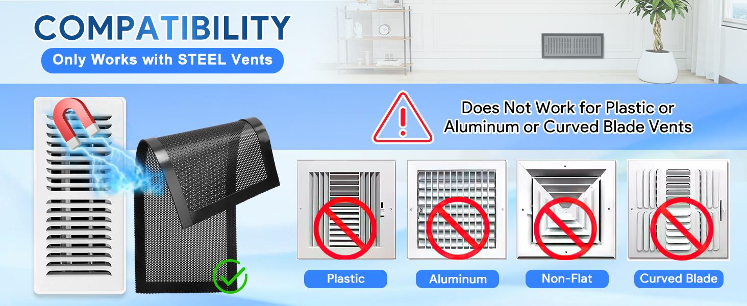 Floor Vent Covers Magnetic Vent Covers Air Vent Covers Mesh Screen Register Vent Covers for Home, Floor, HVAC, AC, Grilles, and RV Vents Floor Vent Covers Magnetic Vent Covers Air Vent Covers Mesh Screen Register Vent Covers for Home, Floor, HVAC, AC, Grilles, and RV Vents