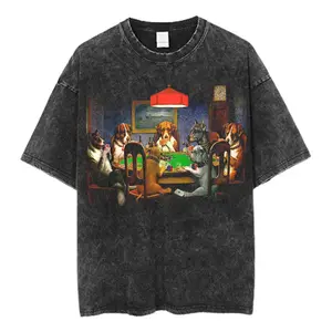 Funny Dogs Playing Poker T-Shirt, Vintage Meme Art Graphic Tee, Retro Gambling Dog Scene Shirt, Unisex Menswear Womenswear Top, Poker Night Humor Shirt, Animal Meme Fashion