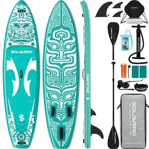 HLFURNITURE  11'6" Inflatable Stand Up Paddle Board with Premium SUP Accessories - Extra Wide Stable Design with Non-Slip EVA Deck, SUP Paddleboard for Adults & Youth of All Skill Levels