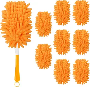 8 Pack Reusable Duster Refill Compatible with Swiffer Hand Duster, 360 Heavy Duty Duster Refills for Cleaning, Office, Ceiling Fan (Handle Is Not Included) NXPPYY