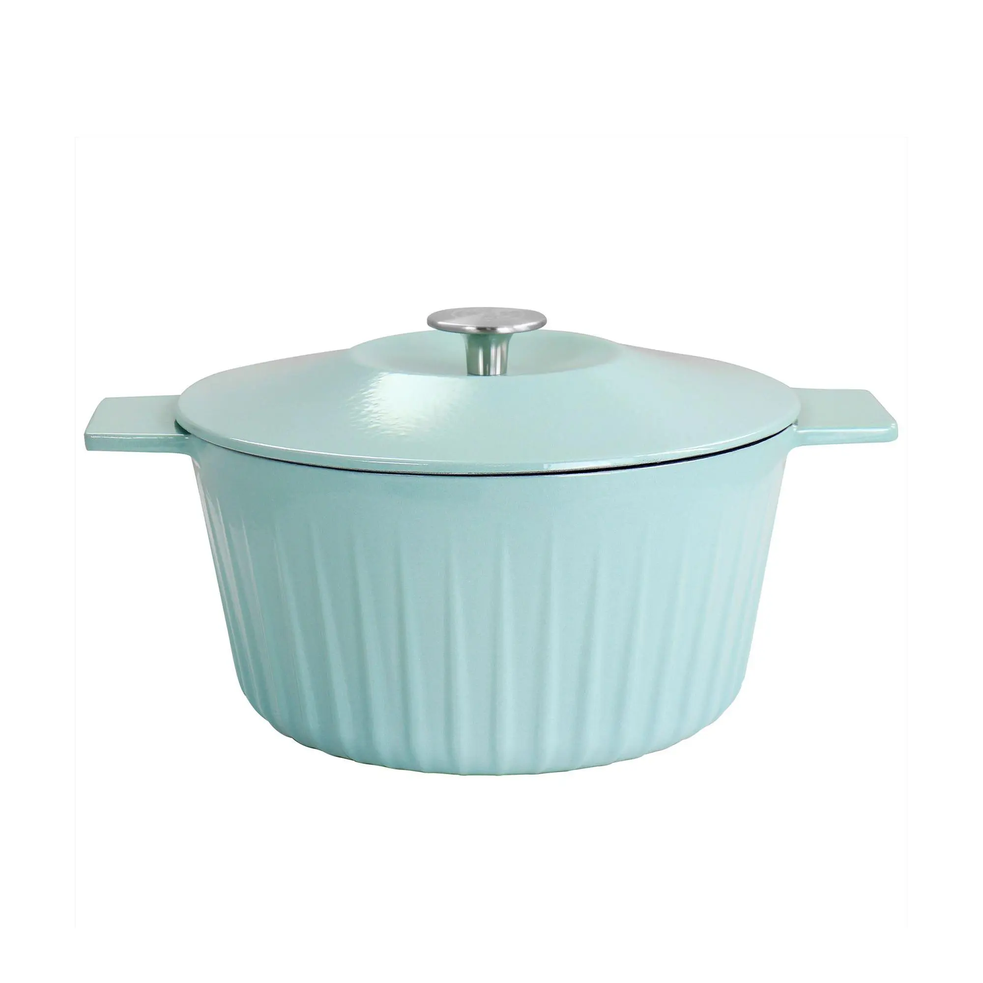 Martha Stewart 5-qt Cast Iron Embossed Dutch Oven w/ Lid