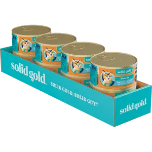 Solid Gold Five Oceans™ Mackerel & Tuna Wet Food for Cats Grain Free Gluten Free Holistic Canned Cat Food with Natural Ingredients