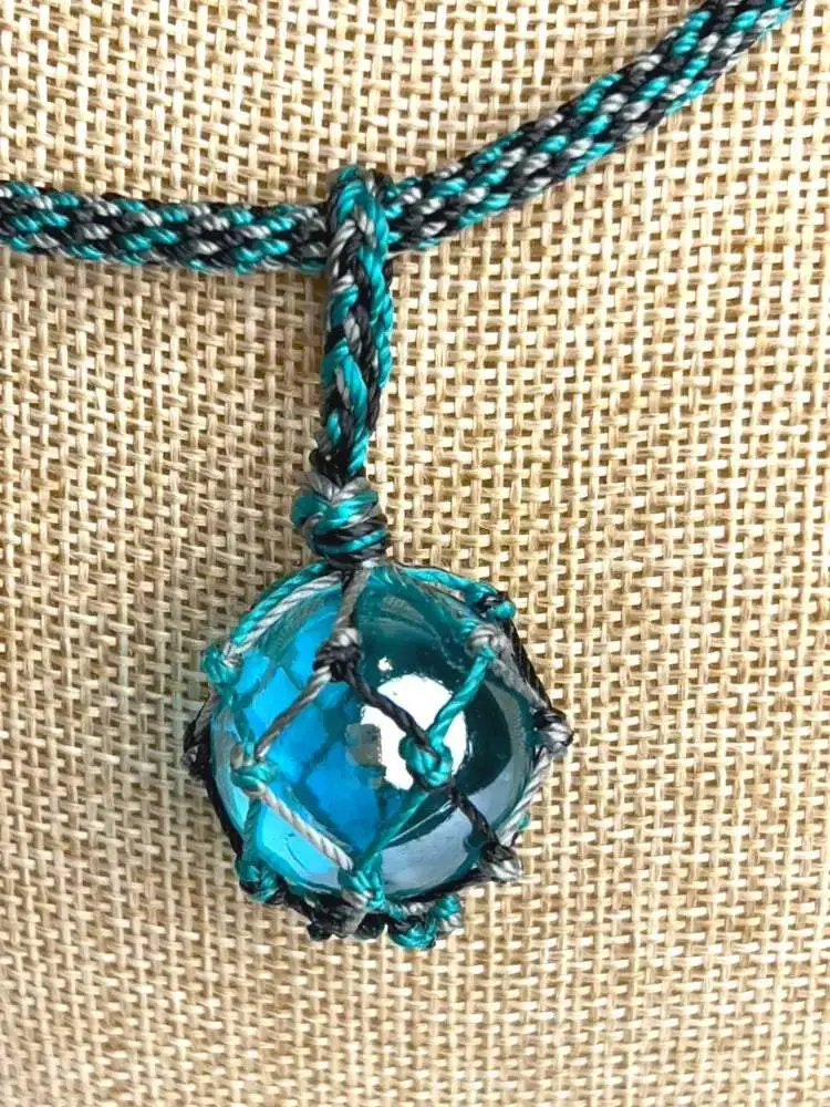 ILIHIA HAWAII LCC - Blue Glass Floater Necklaces