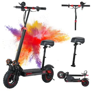 Electric scooter, 34 miles of range,30MPH , 1200Wmaximum motor,11-inch pneumatic tires,,double suspension, maximum load capacity 330 pounds,adult commuting electric scooter