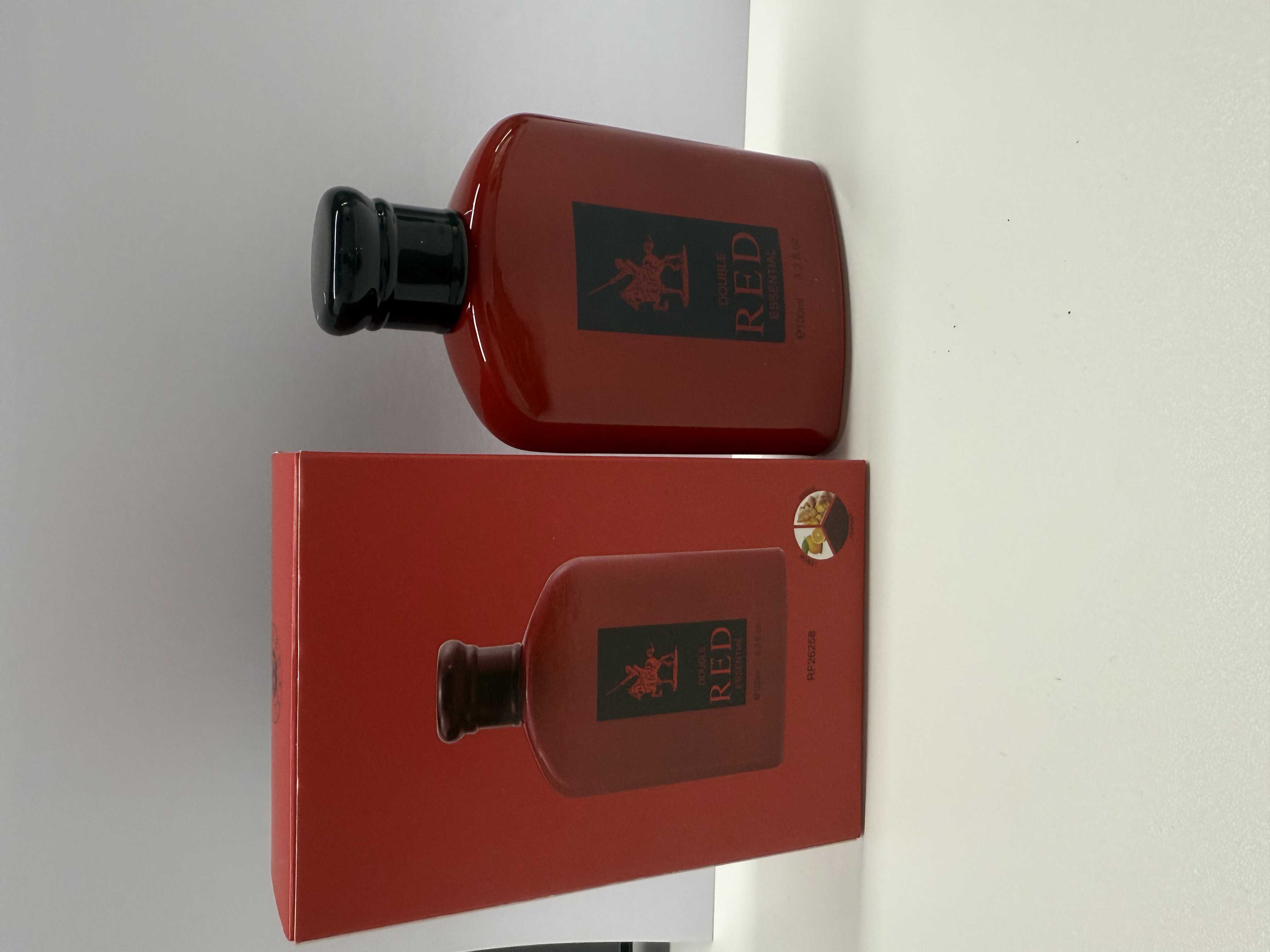 DOUBLE RED ESSENTIAL Men's Perfume 100ml | Long-lasting fragrance that lasts all day | Premium red bottle gift set | Perfect for business, commuting, and dates | Ideal birthday and holiday gift for your boyfriend or husband