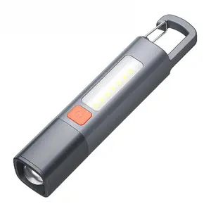 Rechargeable Super Bright Outdoor Lighting LED Flashlight Waterproof Zoom Long Shot Three Light Sources Portable Torch