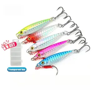 5pcs/set Metal Jig Fishing Lures 30g Trolling Hard Bait for Bass Sea Trout Jigging Lure Tackle Saltwater