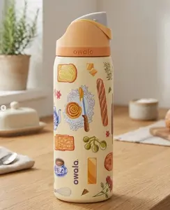 New 2026 Owala Color Drop Brunch Brunch FreeSip 32oz Exclusive Stainless Steel Insulated Tumbler Picnic Owala Bottle