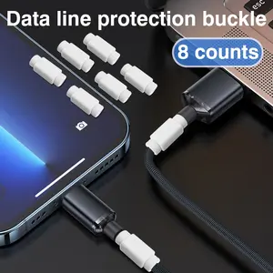 8 Counts Cable Protector, Reduces Fraying and Damage Over Time，Fits Most Standard Charging Cables