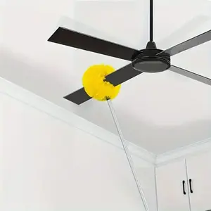 Ceiling Fan Cleaning Brush with Extendable Handle, Detachable Microfiber Dusting Tool, Ideal for High Ceilings, Furniture, Cars, Christmas Gift