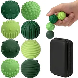 8PCS Silicone Magnetic Balls Fidget Toys, Stress Relief Sensory Gadgets with Fun Textures, Office Desk Toy for Teens, Stocking Stuffers for Autism ADHD Anxiety Support
