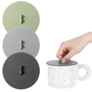 3 Silicone Cup Covers Mug Cover Lids For Glass Cups Colored Universal Reusable Food Grade Dust-proof Airtight Seal Anti-dust (3)