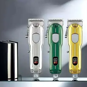 Professional Electric Hair Trimmer Set, Portable Powerful Clipper, Cordless Hair Clippers, Rechargeable Battery, USB Rechargeable Clipper, 4 Size Templates, Easy Hair & Beard Trimming, Cordless Rechargeable Trimmer